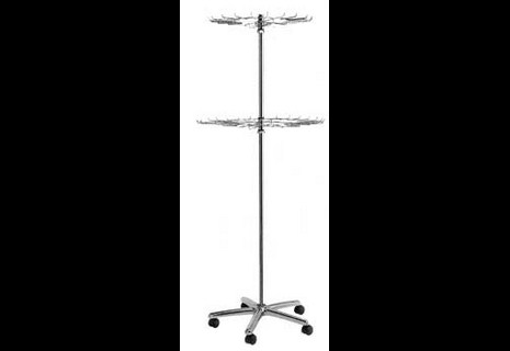 stender portacinture a 2 raggiere cromato 